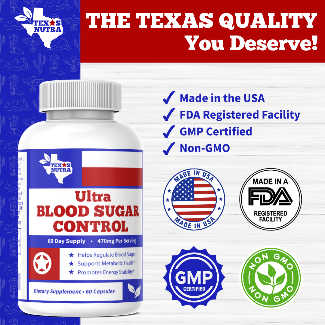 Ultra Blood Sugar Control 470mg – Glucose Support & Metabolic Formula