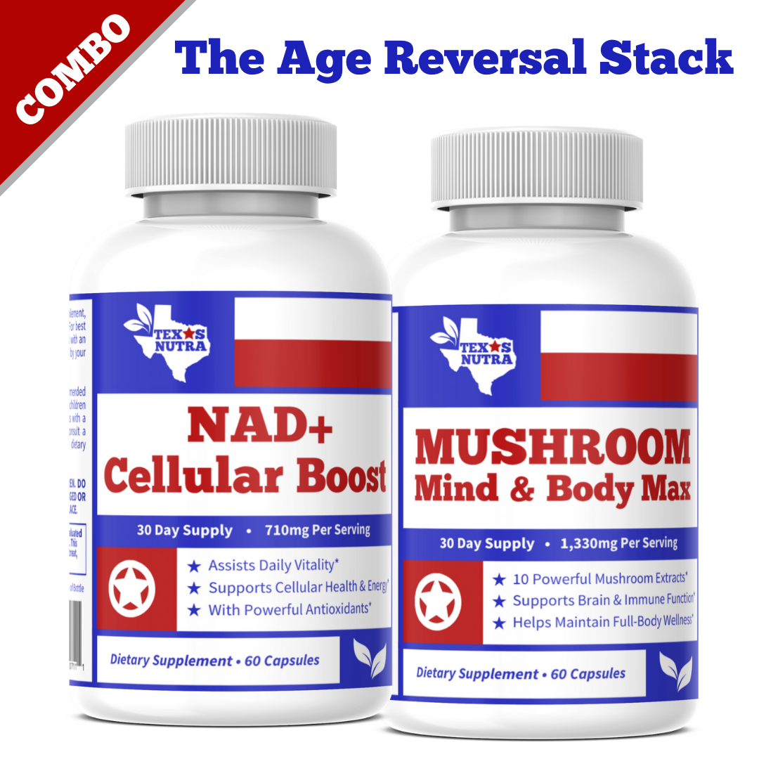 The Age Reversal Stack: Cellular & Cognitive Optimization Kit (NAD+ Precursor + Lion's Mane Complex)