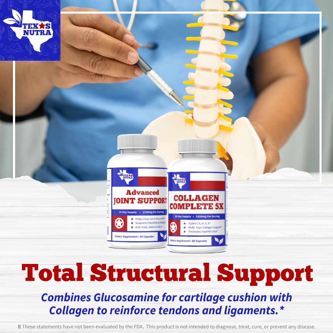 Total Motion Restoration Bundle: Joint, Tendon & Ligament Kit (Glucosamine + Multi-Collagen)