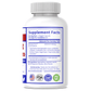 Digestive enzyme supplement bottle back label with Supplement Facts panel