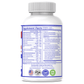Multivitamin supplement bottle with gray cap; back label shows Supplement Facts table