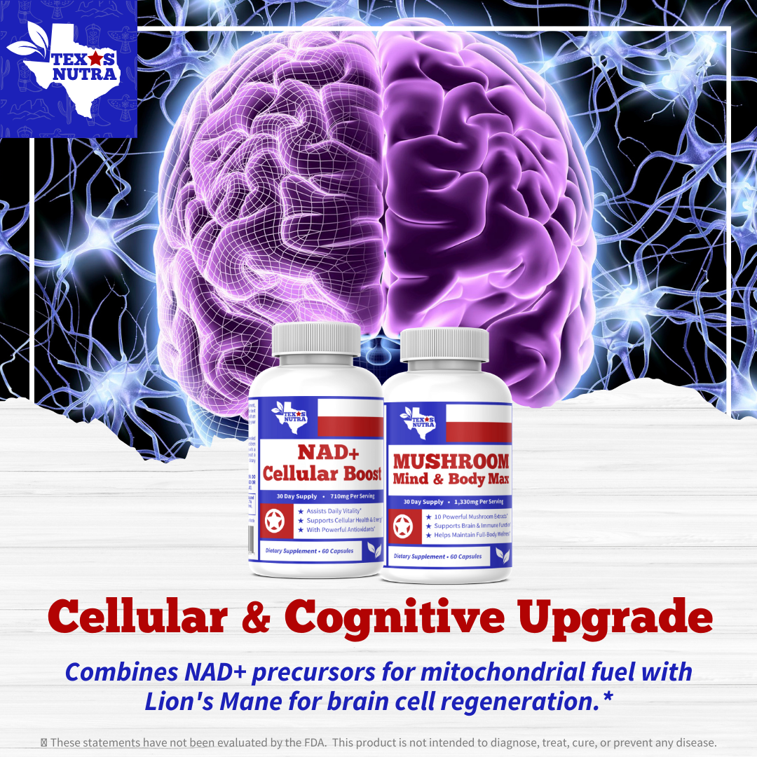 The Age Reversal Stack: Cellular & Cognitive Optimization Kit (NAD+ Precursor + Lion's Mane Complex)