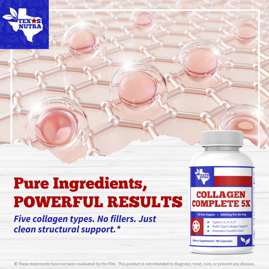 Collagen Complete 5X 1800mg – Multi-Collagen Complex for Skin, Hair & Joints