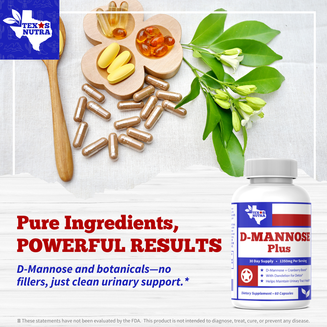 D-Mannose Plus 1350mg – Urinary Tract Health & Bladder Cleanse