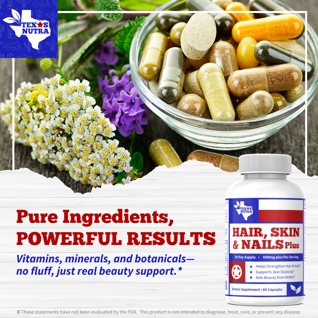 Hair Skin Nails Plus 500mg+ – Advanced Beauty, Radiant Skin & Strong Hair