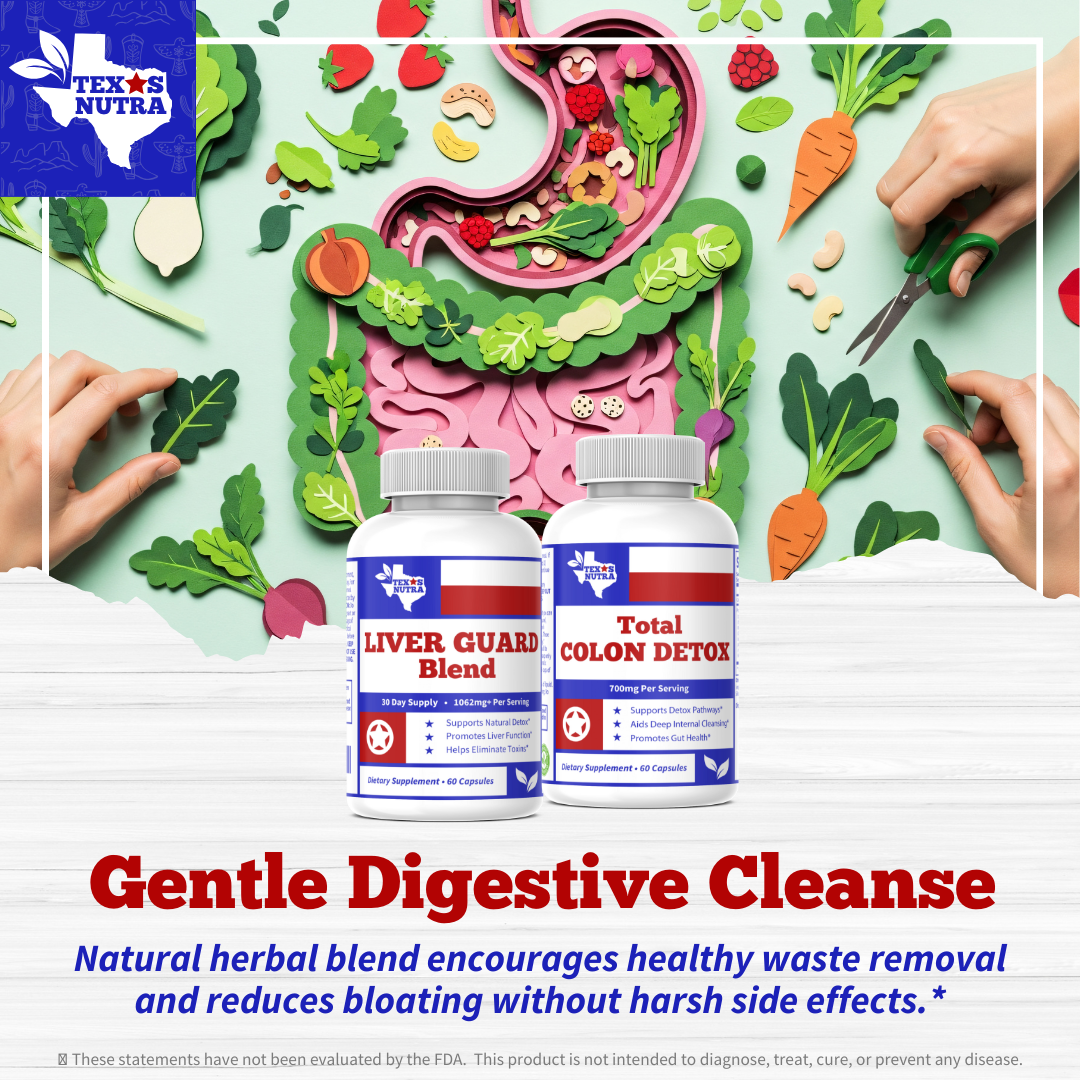 Total Detox Reset Bundle: Liver & Colon Cleanse Kit (Natural Flush Formula)