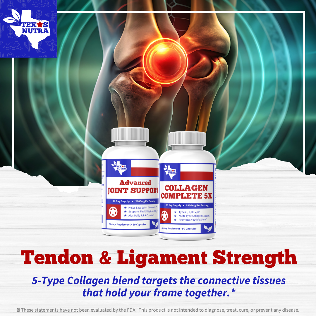 Total Motion Restoration Bundle: Joint, Tendon & Ligament Kit (Glucosamine + Multi-Collagen)