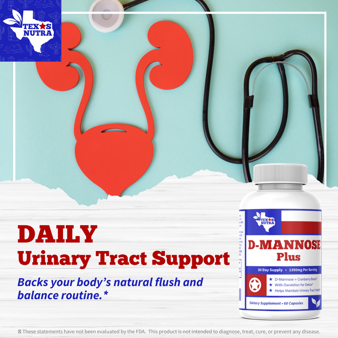 D-Mannose Plus 1350mg – Urinary Tract Health & Bladder Cleanse