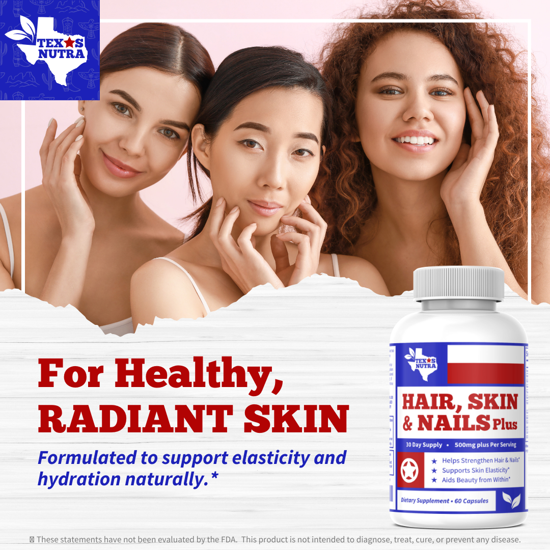 Hair Skin Nails Plus 500mg+ – Advanced Beauty, Radiant Skin & Strong Hair