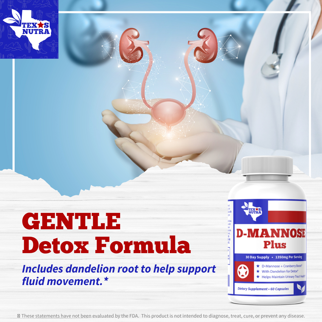 D-Mannose Plus 1350mg – Urinary Tract Health & Bladder Cleanse