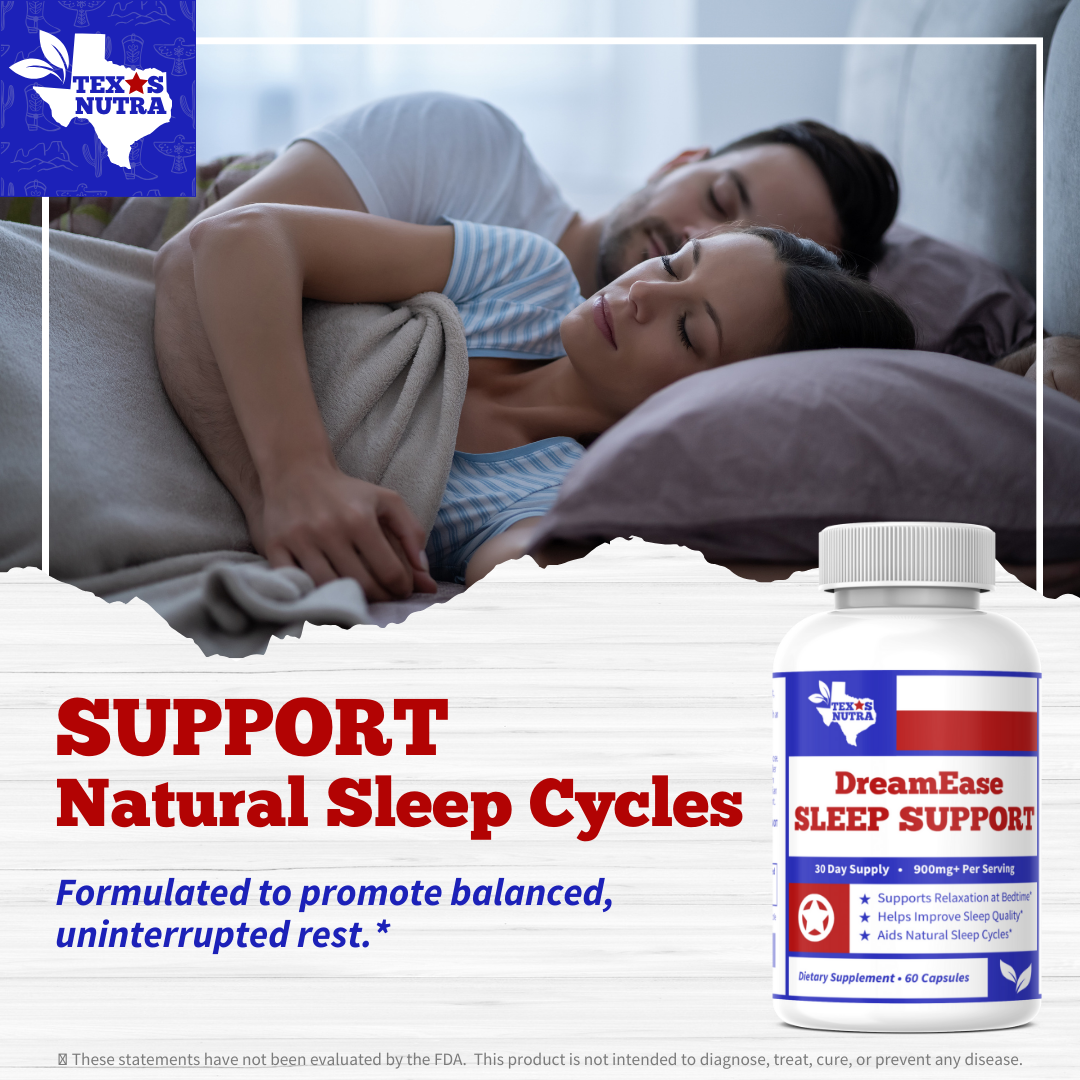 DreamEase Sleep Support 900mg+ – Natural Sleep Aid & Restful Nighttime Support
