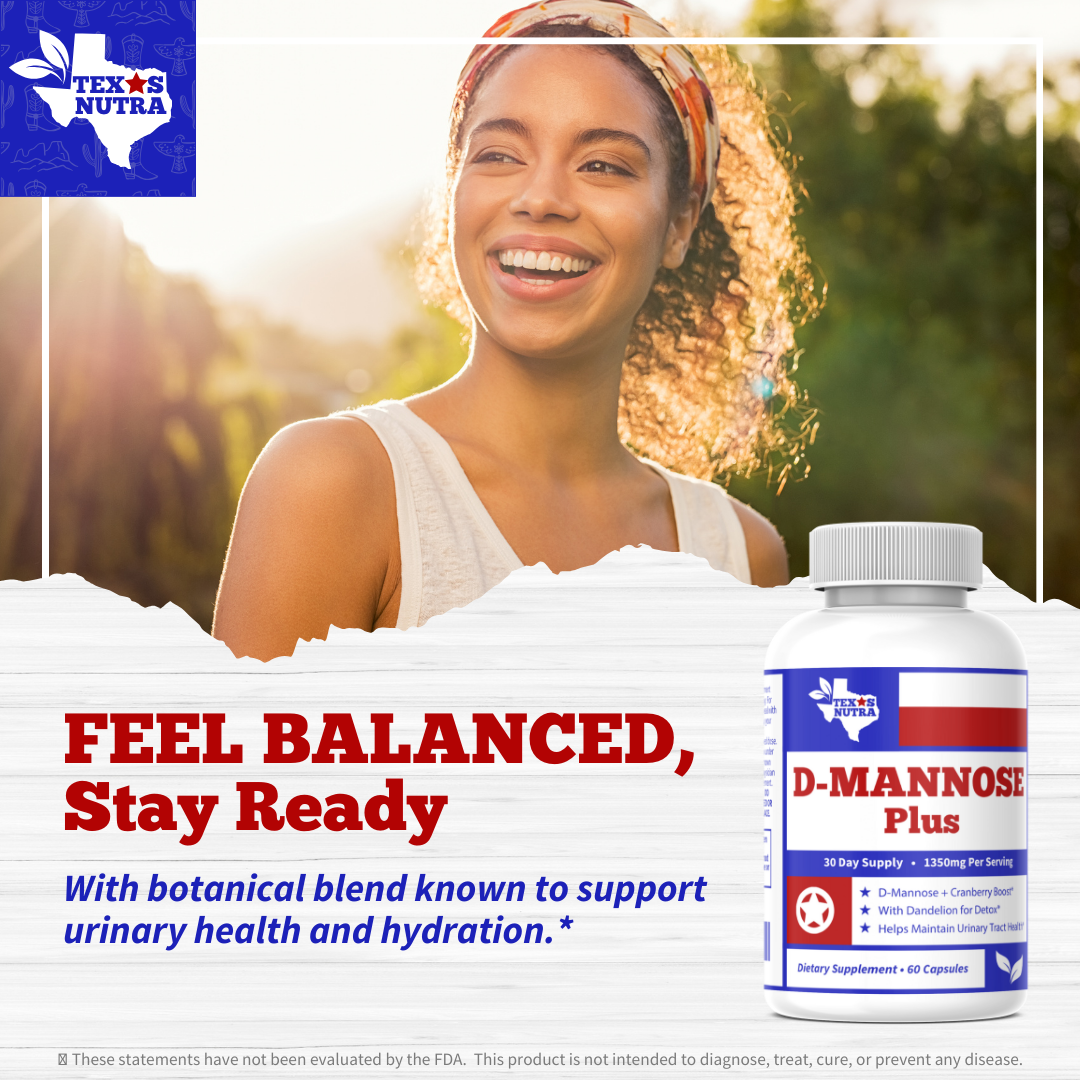 D-Mannose Plus 1350mg – Urinary Tract Health & Bladder Cleanse