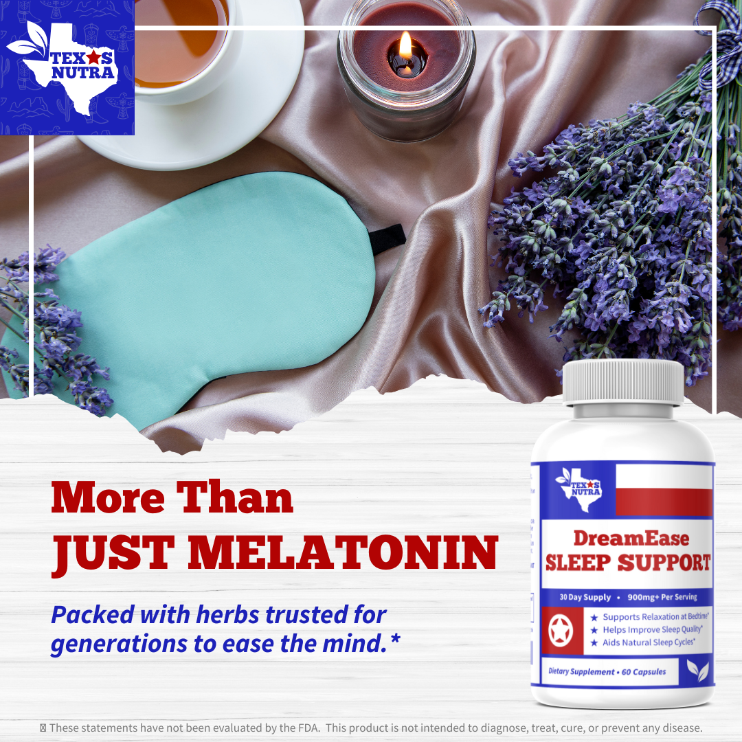 DreamEase Sleep Support 900mg+ – Natural Sleep Aid & Restful Nighttime Support