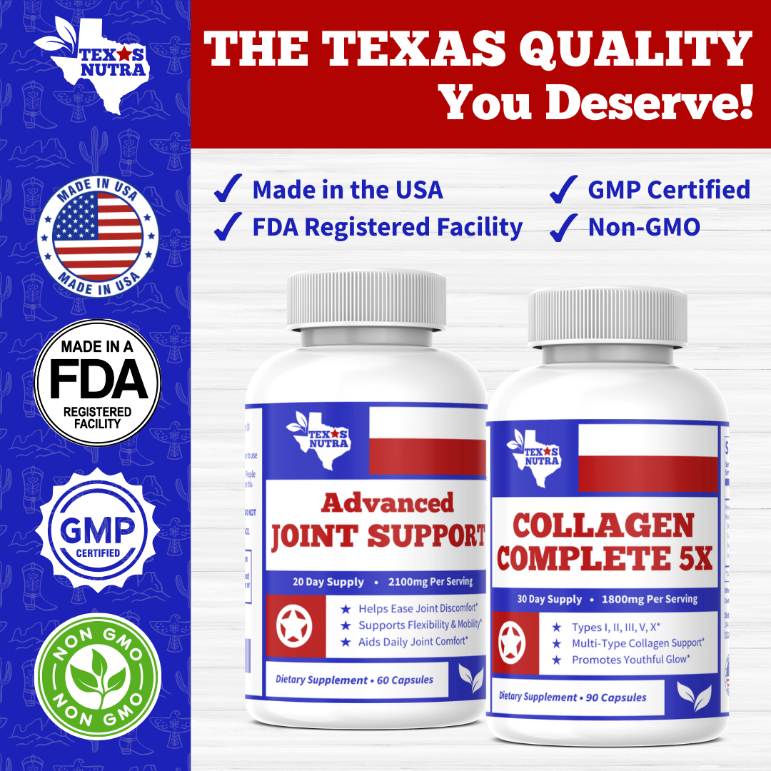 Total Motion Restoration Bundle: Joint, Tendon & Ligament Kit (Glucosamine + Multi-Collagen)