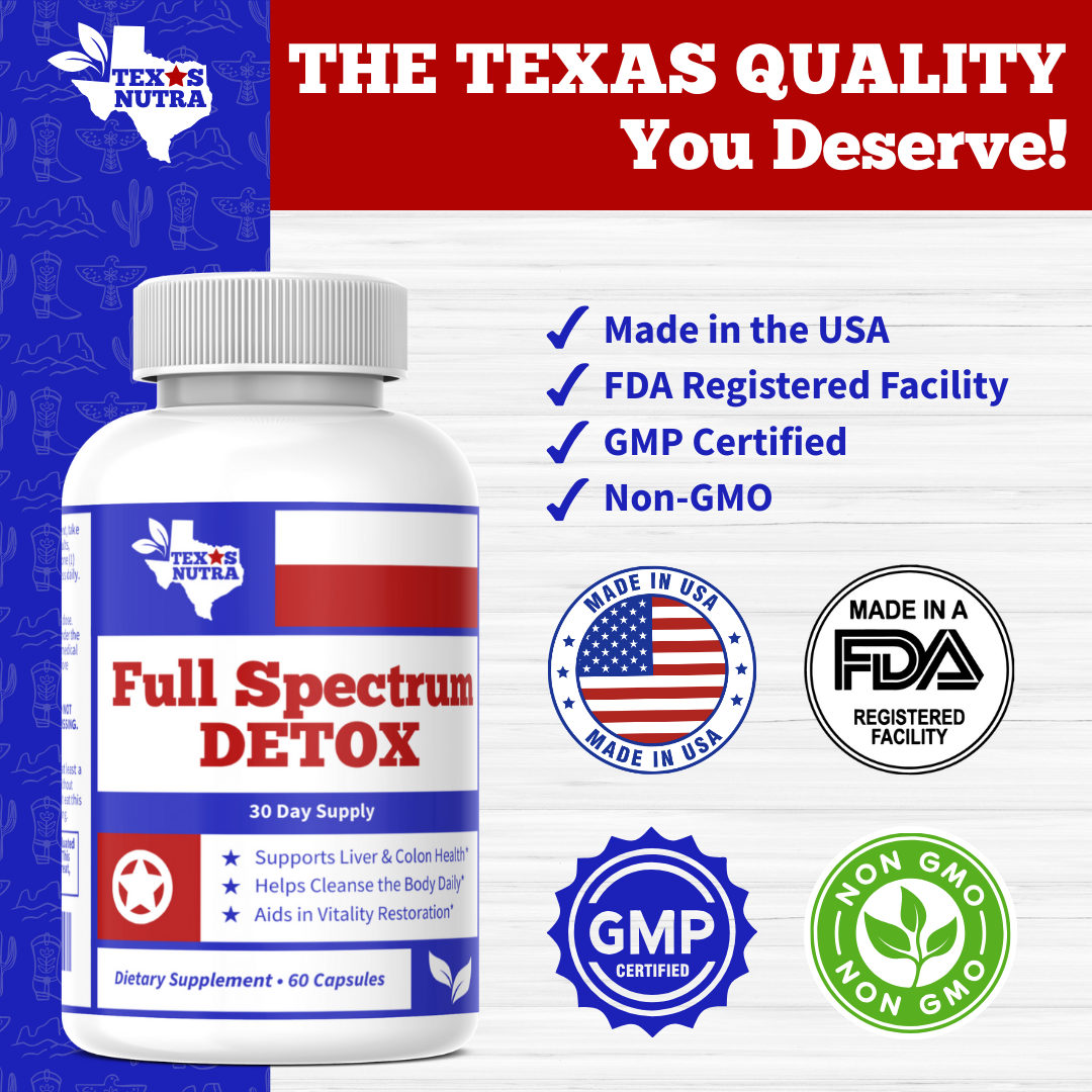 Full Spectrum Detox 1532mg – Advanced Daily Cleanse & Digestive Health