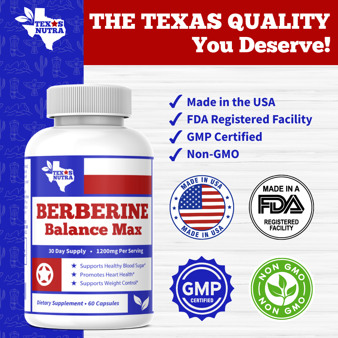 Berberine Balance Max 1200mg – Glucose Support & Weight Management Formula