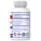 Texas Nutra supplement facts label on organic ashwagandha with black pepper bottle back