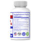 Collagen supplement bottle back label with Supplement Facts panel and FDA/GMP icons
