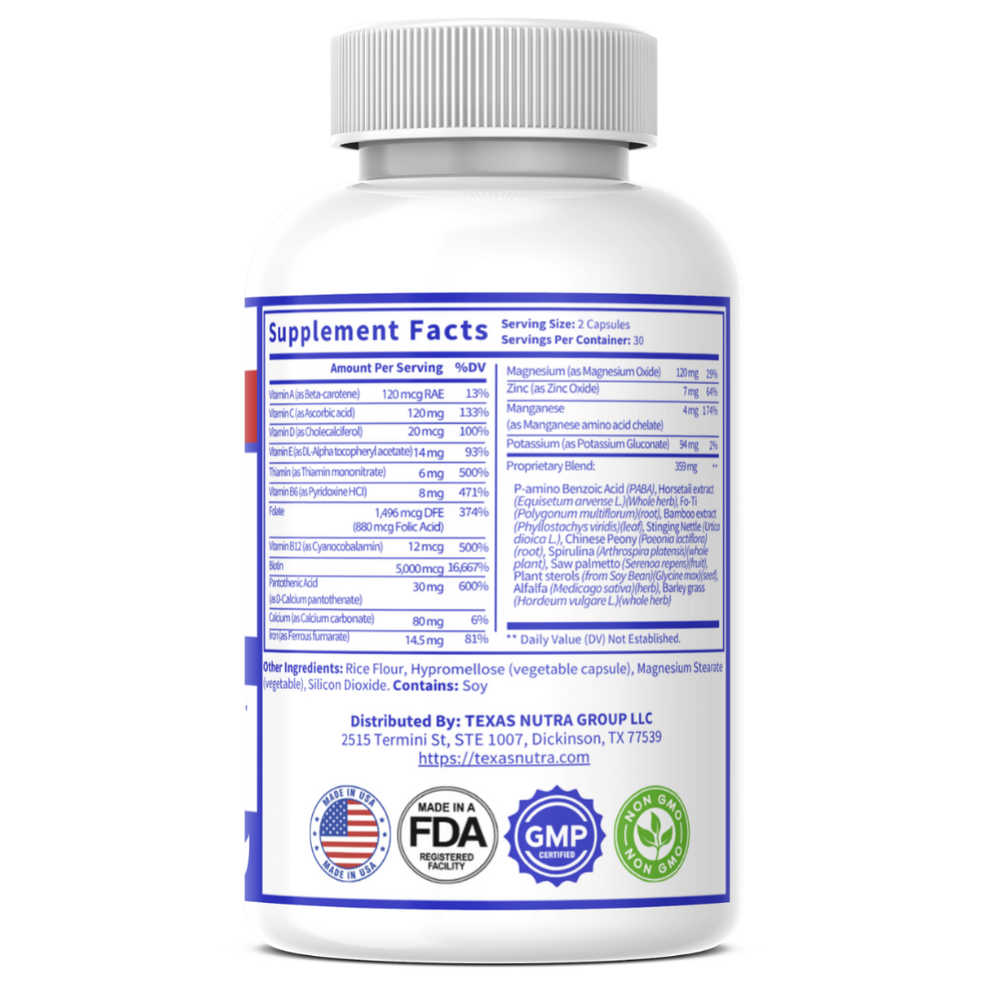 Hair Skin Nails Plus 500mg+ – Advanced Beauty, Radiant Skin & Strong Hair