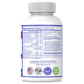 Dietary supplement bottle back label with Supplement Facts and serving details