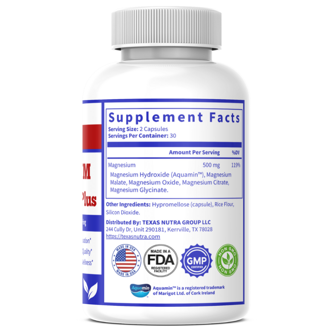 Magnesium Complex Plus 500mg – Advanced Relaxation, Sleep & Muscle Support