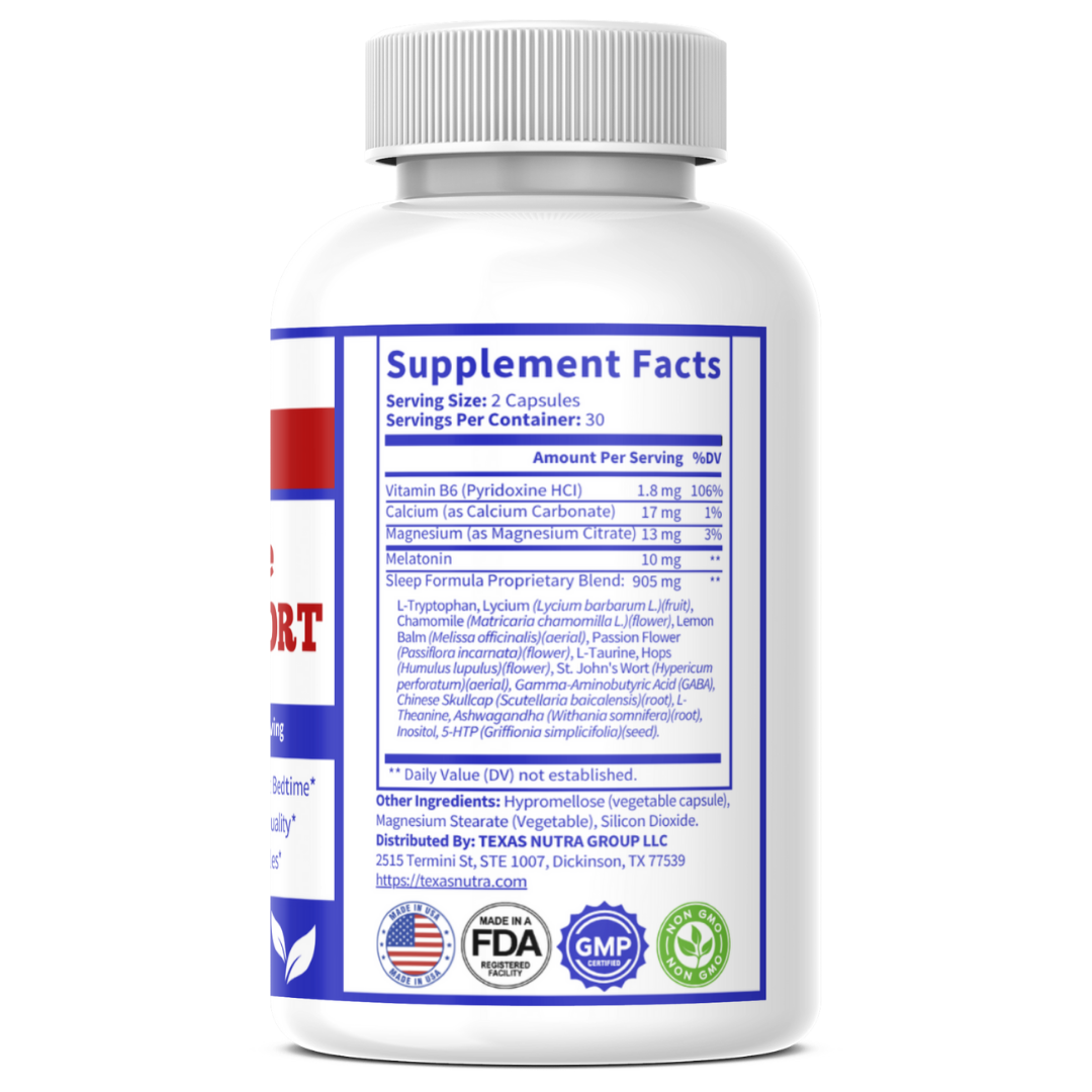 DreamEase Sleep Support 900mg+ – Natural Sleep Aid & Restful Nighttime Support