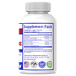 Dietary supplement bottle back label showing Supplement Facts and ingredient amounts